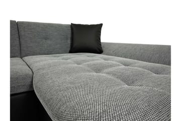 Niesha U-sovesofa - Svart - Møbler - Sofaer - Sovesofaer - Sovesofa divan