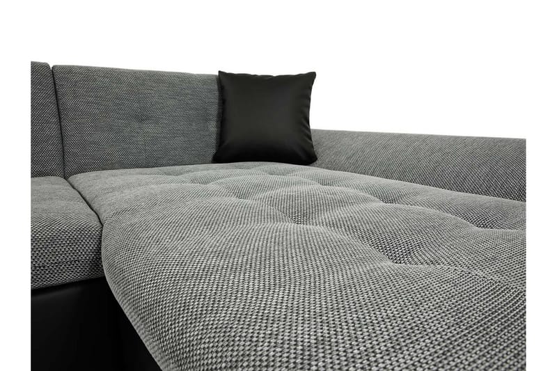 Niesha U-sovesofa - Svart - Møbler - Sofaer - Sovesofaer - Sovesofa divan