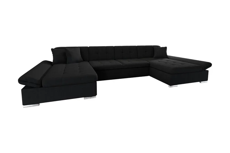 Niesha U-sovesofa, Svart