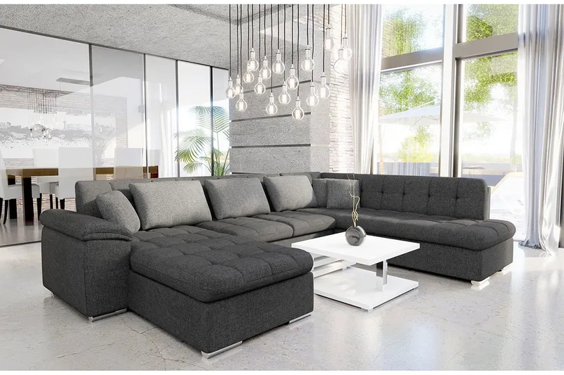 Niko U-sovesofa 350x205x76 cm - Møbler - Sofaer - Sovesofaer - Sovesofa divan