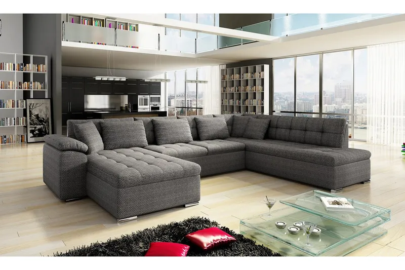Niko U-sovesofa 350x205x76 cm - Møbler - Sofaer - Sovesofaer - Sovesofa divan