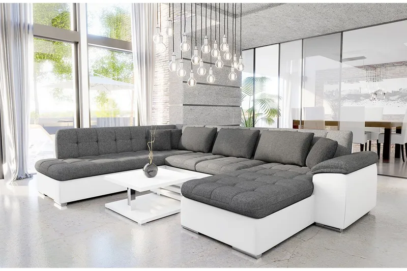 Niko U-sovesofa 350x205x76 cm - Møbler - Sofaer - Sovesofaer - Sovesofa divan