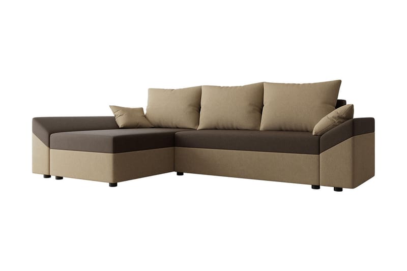 Ovadia 5-seters Sovesofa, Brun/Beige