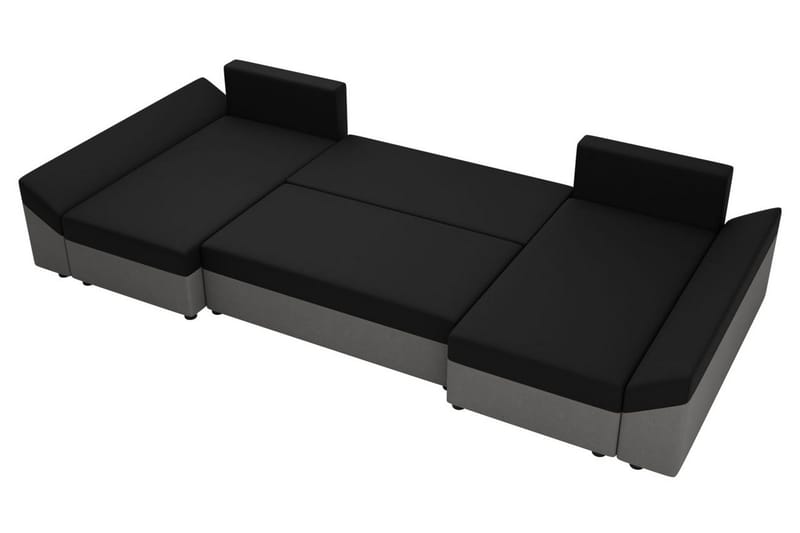 Ovadia 5-seters Sovesofa - Svart/Rød - Møbler - Sofaer - Sovesofaer - Sovesofa divan
