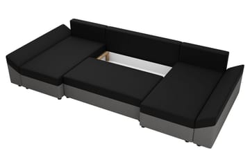 Ovadia 5-seters Sovesofa - Svart/Rød - Møbler - Sofaer - Sovesofaer - Sovesofa divan