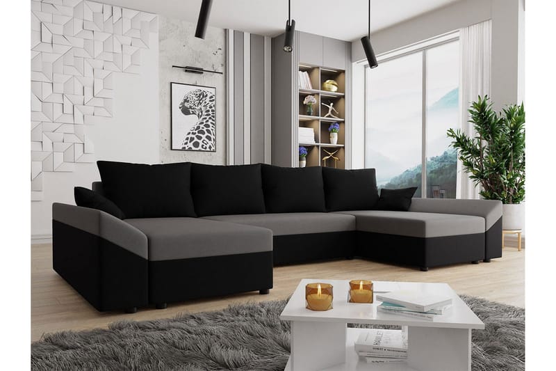 Ovadia Sovesofa - Svart - Møbler - Sofaer - Sovesofaer - Sovesofa divan