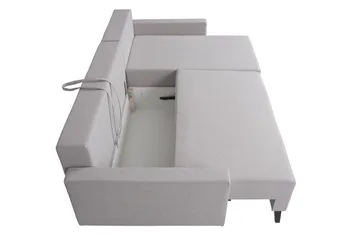 Oviedo Hjørnesofa - Svart Høyglans - Møbler - Sofaer - Sovesofaer - Sovesofa divan