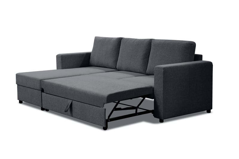Paris Sovesofa 3-seter med Divan Vendbar - Grå - Møbler - Sofaer - Sovesofaer - Sovesofa divan