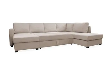 Paris U-Sovesofa - Beige - Møbler - Sofaer - Sovesofaer - Sovesofa divan