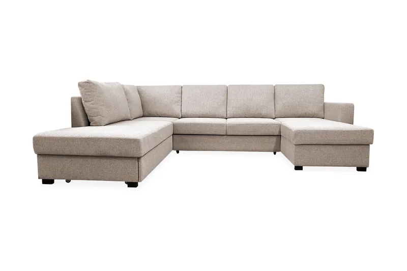 Paris U-Sovesofa - Beige - Møbler - Sofaer - Sovesofaer - Sovesofa divan