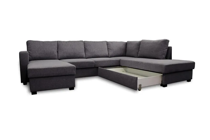 Paris U-Sovesofa Høyre - Mørkegrå - Møbler - Sofaer - Sovesofaer - Sovesofa divan