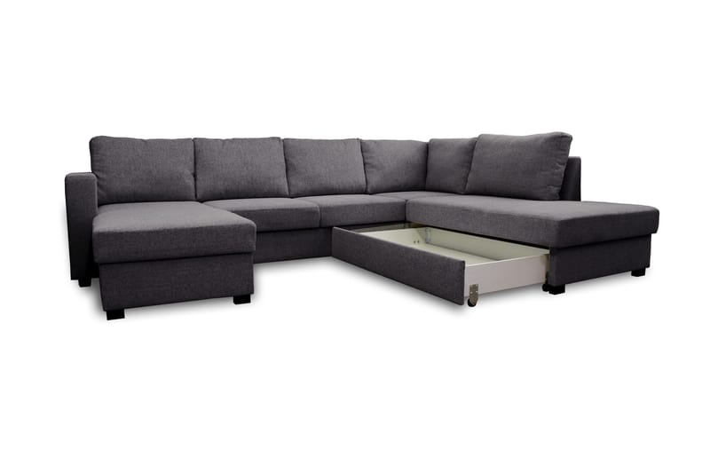 Paris U-Sovesofa Høyre - Mørkegrå - Møbler - Sofaer - Sovesofaer - Sovesofa divan