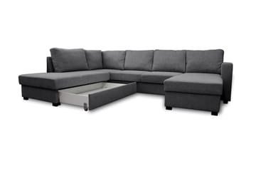 Paris U-Sovesofa Venstre - Grå - Møbler - Sofaer - Sovesofaer - Sovesofa divan