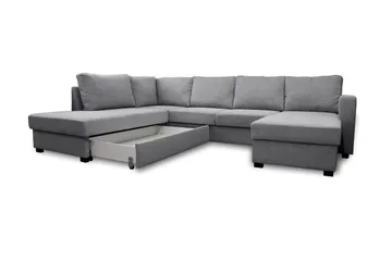 Paris U-Sovesofa Venstre - Lysegrå - Møbler - Sofaer - Sovesofaer - Sovesofa divan