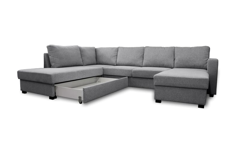 Paris U-Sovesofa Venstre - Lysegrå - Møbler - Sofaer - Sovesofaer - Sovesofa divan