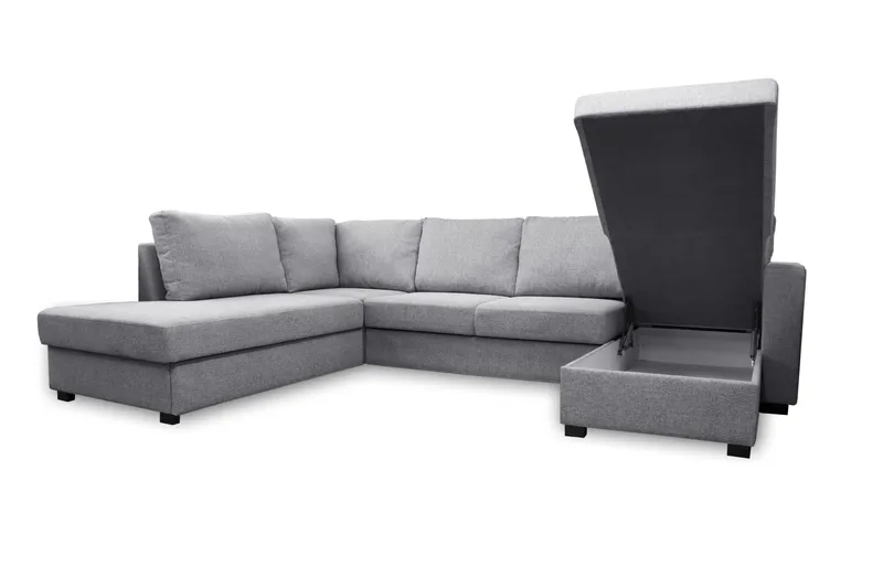 Paris U-Sovesofa Venstre - Lysegrå - Møbler - Sofaer - Sovesofaer - Sovesofa divan