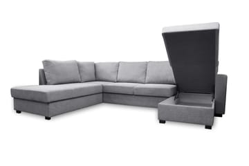 Paris U-Sovesofa Venstre - Lysegrå - Møbler - Sofaer - Sovesofaer - Sovesofa divan