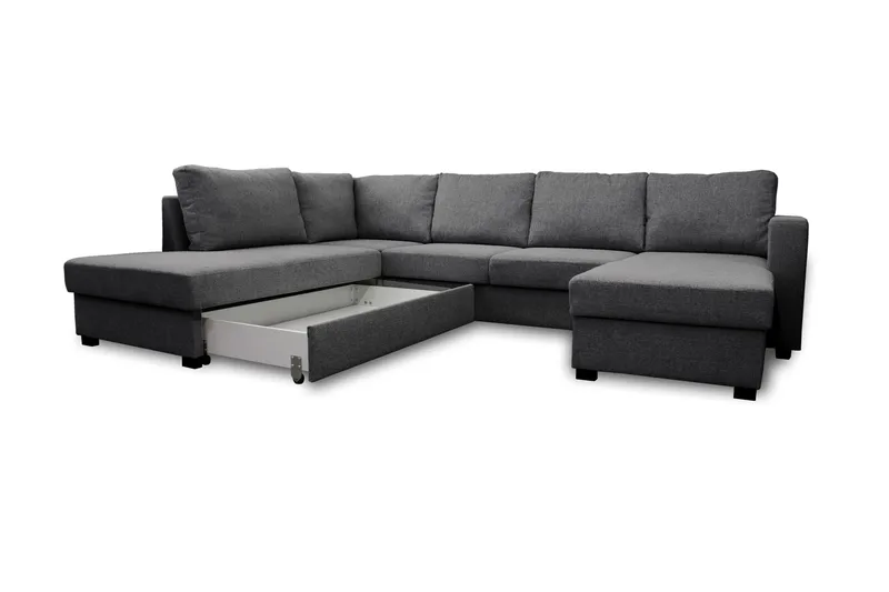 Paris U-Sovesofa Venstre - Mørkegrå - Møbler - Sofaer - Sovesofaer - Sovesofa divan