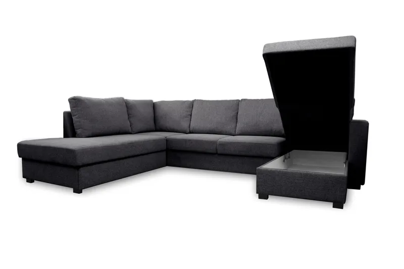 Paris U-Sovesofa Venstre - Mørkegrå - Møbler - Sofaer - Sovesofaer - Sovesofa divan