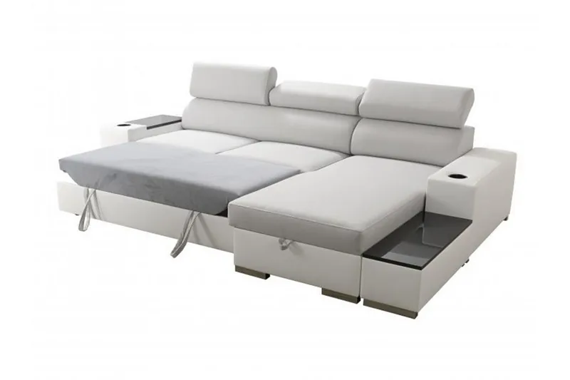 Pereso Hjørnesofa Venstre - Grå - Møbler - Sofaer - Sovesofaer - Sovesofa divan