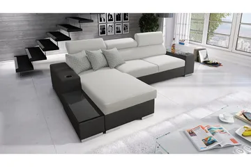 Pereso Hjørnesofa Venstre - Grå - Møbler - Sofaer - Sovesofaer - Sovesofa divan