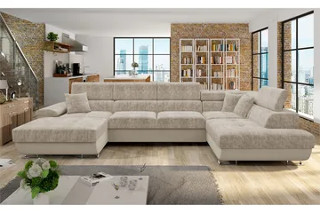 Reginia Sovesofa m. Divan og Sjeselong - Møbler - Sofaer - Sovesofaer - Sovesofa divan