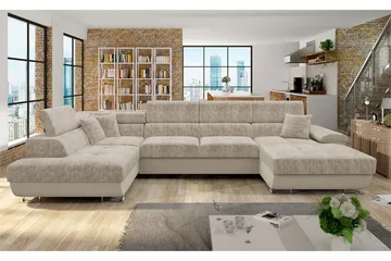 Reginia Sovesofa m. Divan og Sjeselong - Møbler - Sofaer - Sovesofaer - Sovesofa divan