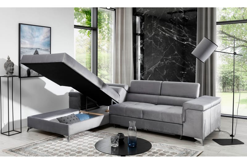 Ricardone 3-seters Sovesofa m. Divan - Brun - Møbler - Sofaer - Sovesofaer - Sovesofa divan