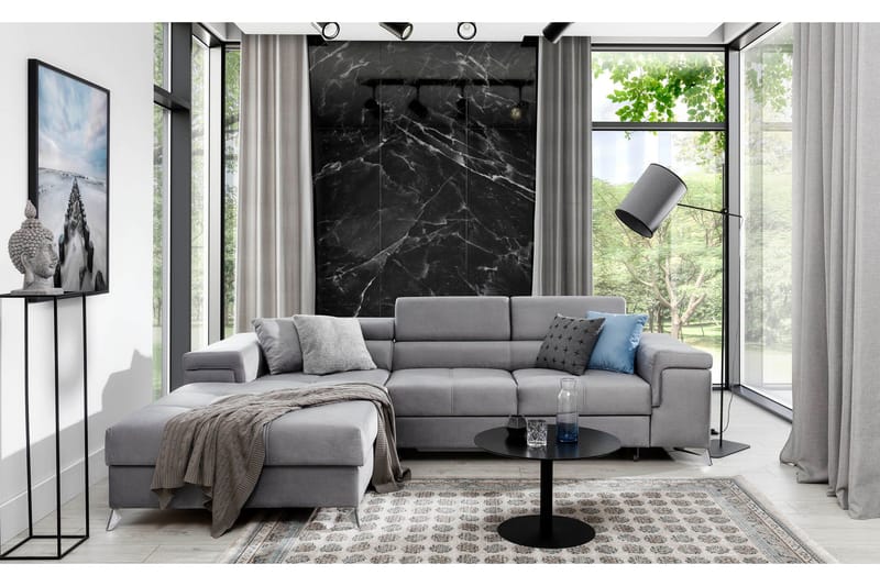 Ricardone 3-seters Sovesofa m. Divan - Brun - Møbler - Sofaer - Sovesofaer - Sovesofa divan