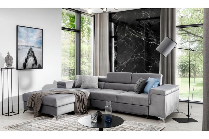 Ricardone 3-seters Sovesofa m. Divan - Brun - Møbler - Sofaer - Sovesofaer - Sovesofa divan