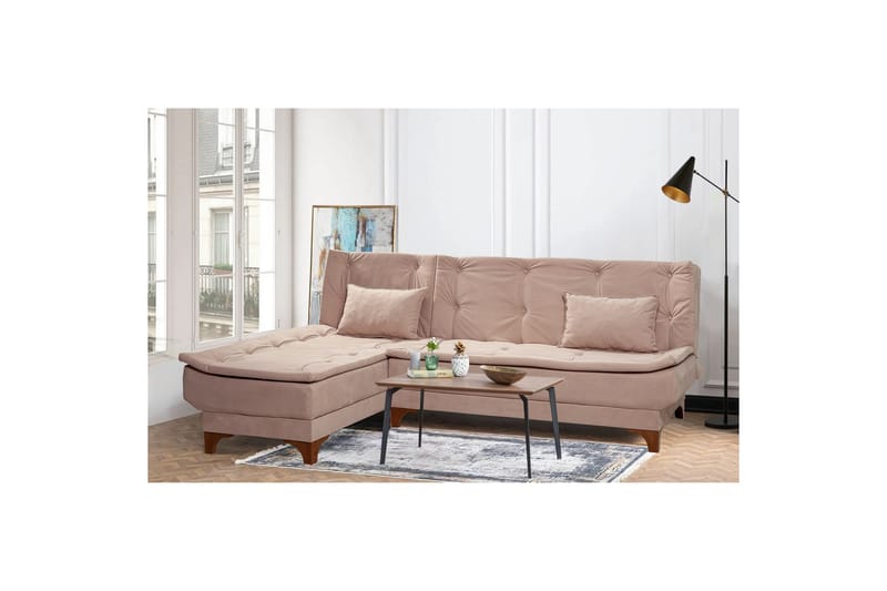 Riversdale Sovesofa med Sjeselong 4-seter - Grå - Møbler - Sofaer - Sovesofaer - Sovesofa divan