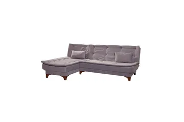 Riversdale Sovesofa med Sjeselong 4-seter - Lys grå - Møbler - Sofaer - Sovesofaer - Sovesofa divan