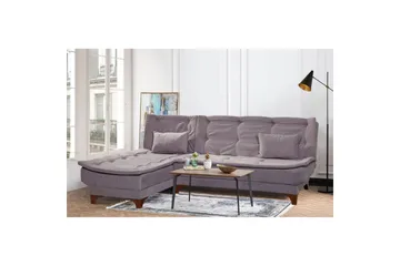 Riversdale Sovesofa med Sjeselong 4-seter - Lys grå - Møbler - Sofaer - Sovesofaer - Sovesofa divan