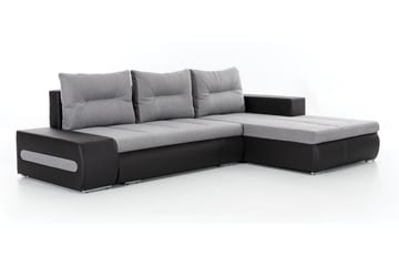 Rodeche 3-seters Sovesofa m. Divan med Oppbevaring - Lys grå - Møbler - Sofaer - Sovesofaer - Sovesofa divan