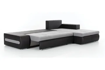 Rodeche 3-seters Sovesofa m. Divan med Oppbevaring - Lys grå - Møbler - Sofaer - Sovesofaer - Sovesofa divan