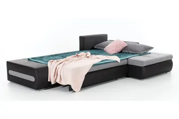 Rodeche 3-seters Sovesofa m. Divan med Oppbevaring - Lys grå - Møbler - Sofaer - Sovesofaer - Sovesofa divan