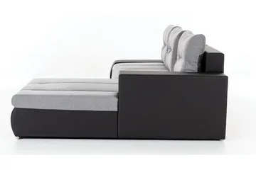 Rodeche 3-seters Sovesofa m. Divan med Oppbevaring - Lys grå - Møbler - Sofaer - Sovesofaer - Sovesofa divan