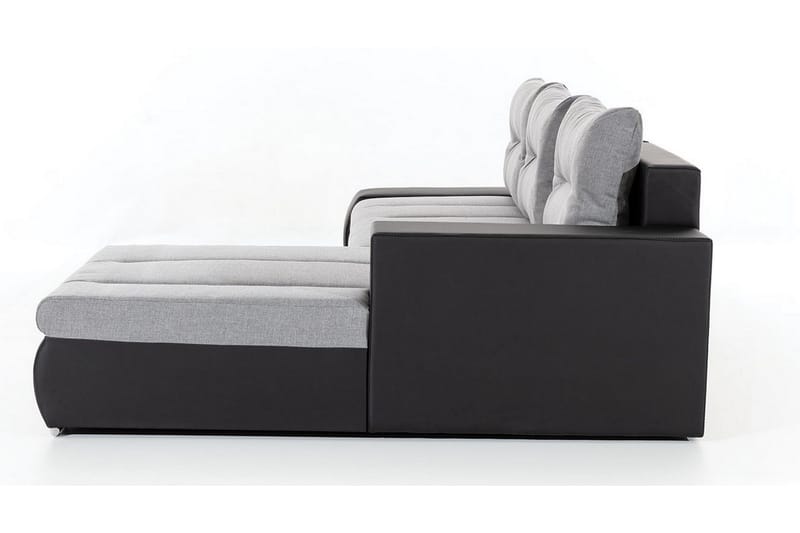 Rodeche 3-seters Sovesofa m. Divan med Oppbevaring - Lys grå - Møbler - Sofaer - Sovesofaer - Sovesofa divan