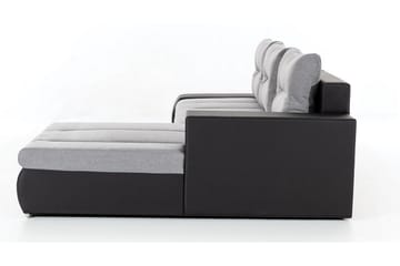 Rodeche 3-seters Sovesofa m. Divan med Oppbevaring - Lys grå - Møbler - Sofaer - Sovesofaer - Sovesofa divan