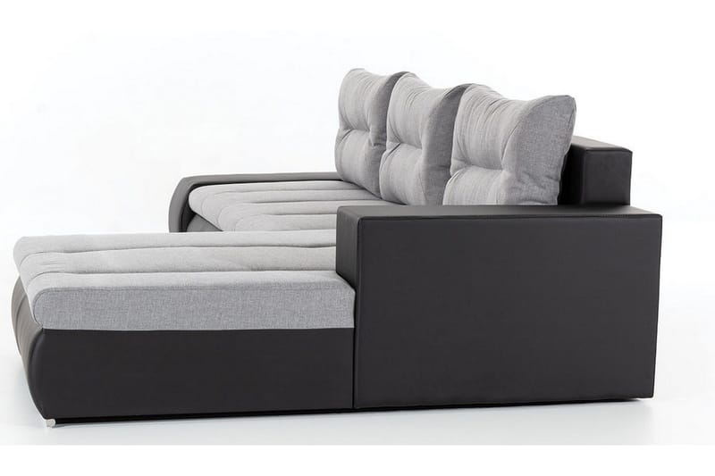 Rodeche 3-seters Sovesofa m. Divan med Oppbevaring - Lys grå - Møbler - Sofaer - Sovesofaer - Sovesofa divan
