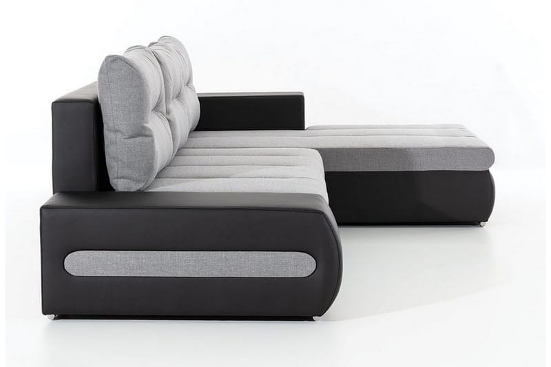 Rodeche 3-seters Sovesofa m. Divan med Oppbevaring - Lys grå - Møbler - Sofaer - Sovesofaer - Sovesofa divan