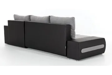 Rodeche 3-seters Sovesofa m. Divan med Oppbevaring - Lys grå - Møbler - Sofaer - Sovesofaer - Sovesofa divan