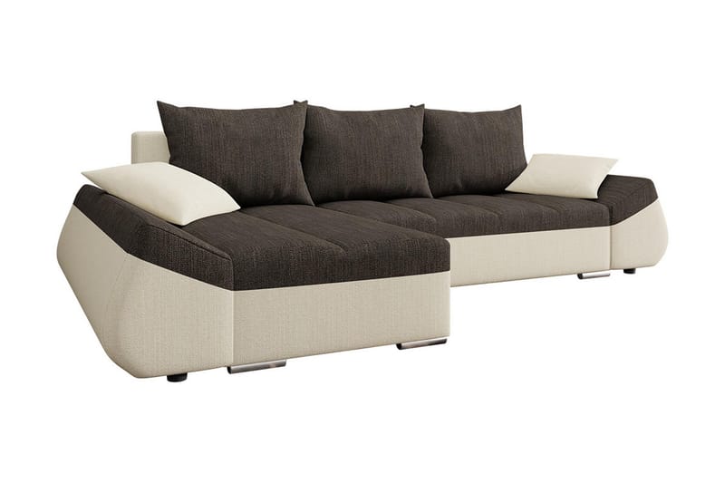 Roestorp 8-seters Sovesofa Venstre - Beige/Brun - Sovesofa divan