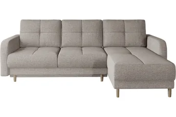 Saimon Sovesofa m. Divan med Oppbevaring 3-seter - Beige - Møbler - Sofaer - Sovesofaer - Sovesofa divan