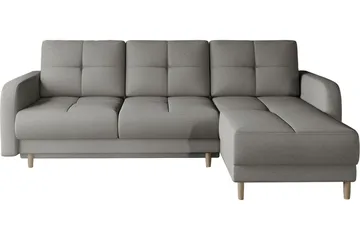 Saimon Sovesofa m. Divan med Oppbevaring 3-seter - Grå - Møbler - Sofaer - Sovesofaer - Sovesofa divan