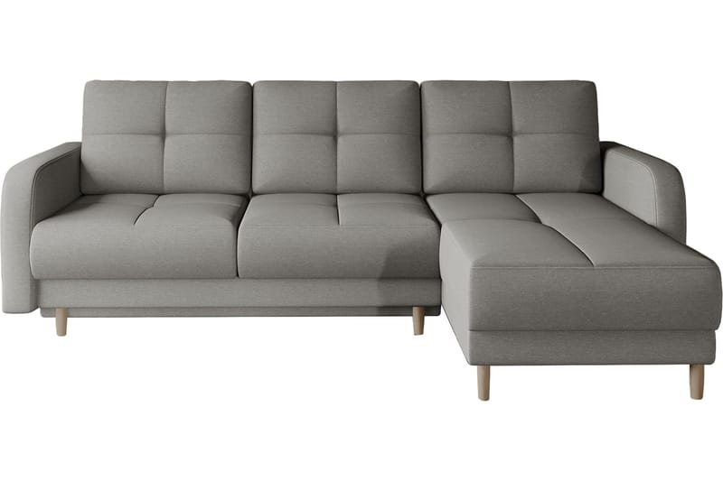 Saimon Sovesofa m. Divan med Oppbevaring 3-seter - Grå - Møbler - Sofaer - Sovesofaer - Sovesofa divan