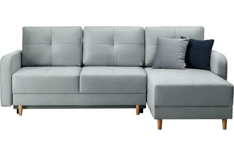 Saimon Sovesofa m. Divan med Oppbevaring 3-seter, Grå