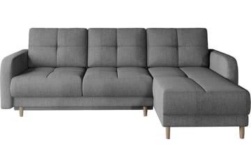 Saimon Sovesofa m. Divan med Oppbevaring 3-seter - Grå - Møbler - Sofaer - Sovesofaer - Sovesofa divan