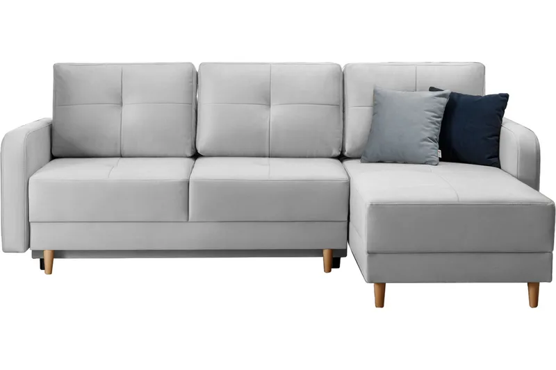 Saimon Sovesofa m. Divan med Oppbevaring 3-seter, Grå