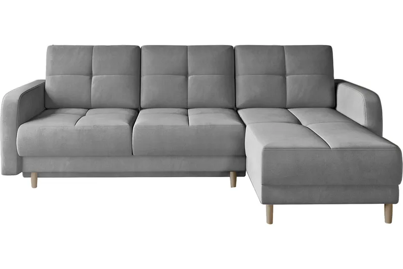Saimon Sovesofa m. Divan med Oppbevaring 3-seter, Grå